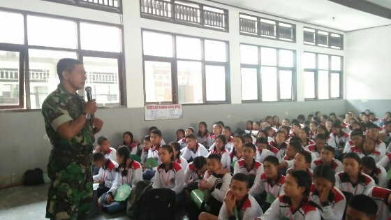 Tumbuhkan Jiwa Bela Negara, Kodim Bangli Sosialisasikan Saka Wira Kartika