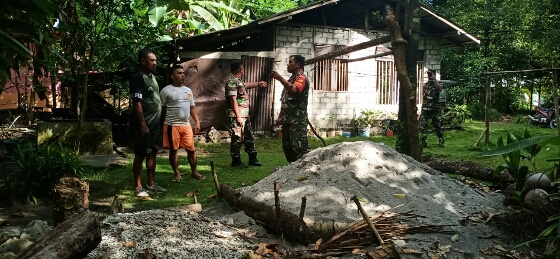 Koramil 1312-08/Melinguane Melaksanakan Pengecekan Sasaran Opster