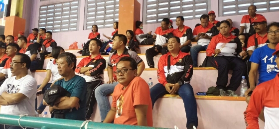 Kejuaraan Internasional Tenis Meja 2019 Diramaikan Suporter Dari Polres Badung