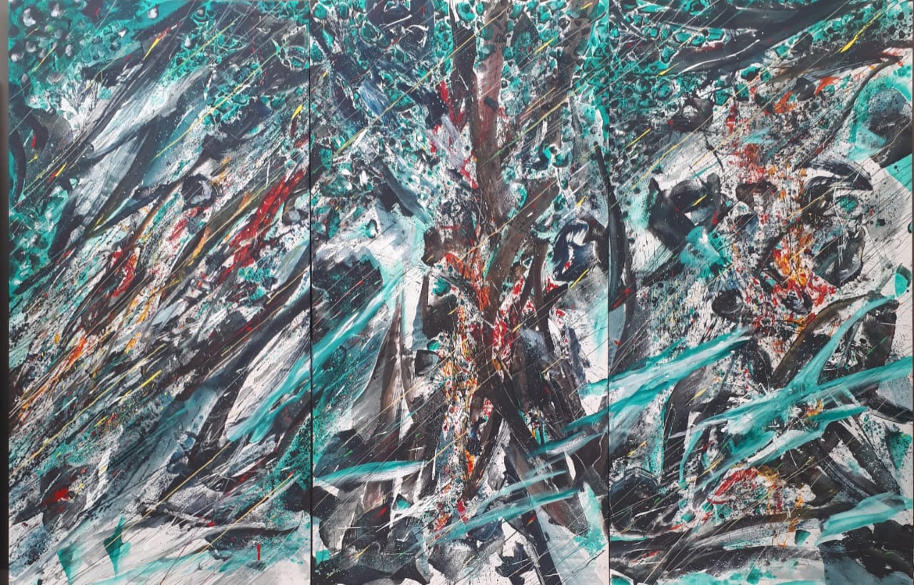 Pameran Sacred Energy, Ekspresi Kosmik I Made Sumadiyasa