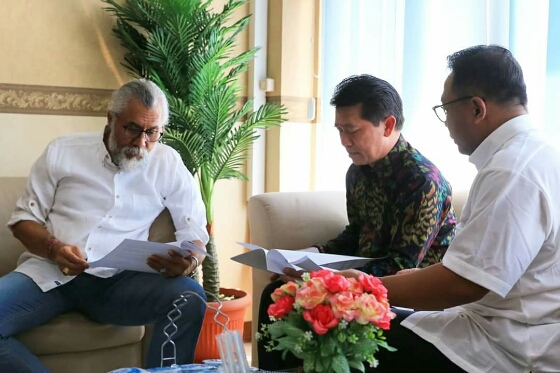 Wujudkan Pembangunan Infrastruktur, Bupati Klungkung Temui BBPJN VIII