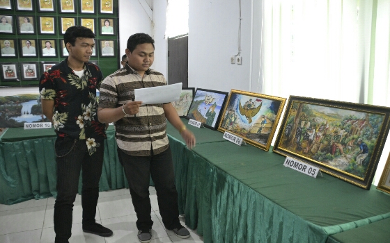 Wakil Kodim Gianyar Juarai Lomba Lukis Tingkat Korem