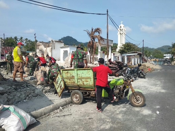 Koramil 1312-02/Lirung Bersama Instansi Terkait Gelar Karya