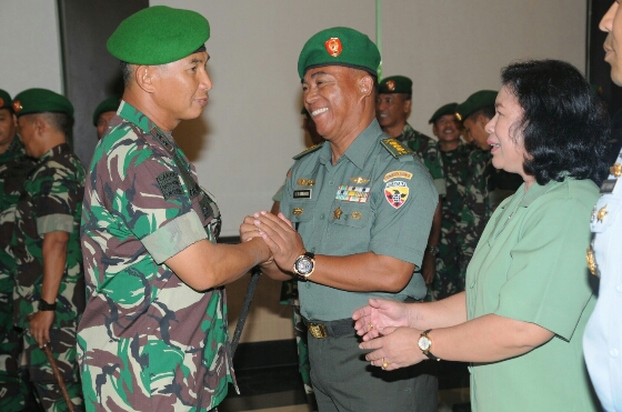 Pangdam Terima Laporan Kenaikan Pangkat 66 Pamen Kodam Peride 1 Oktober 2019