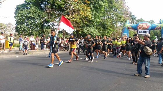 Run for Bali, Serka Dewa Gede Astawa Selesaikan Etape Pertama