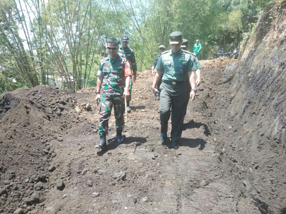 Tim Wasev Mabes TNI AD Tinjau TMMD ke-106 Kodim Tabanan