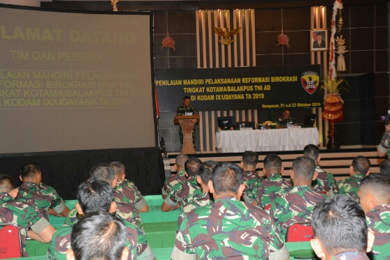 Reformasi Birokrasi TNI AD, Tim PMPRB Nilai Tingkat Kepuasan Publik  Rumkit Tk II Udayana
