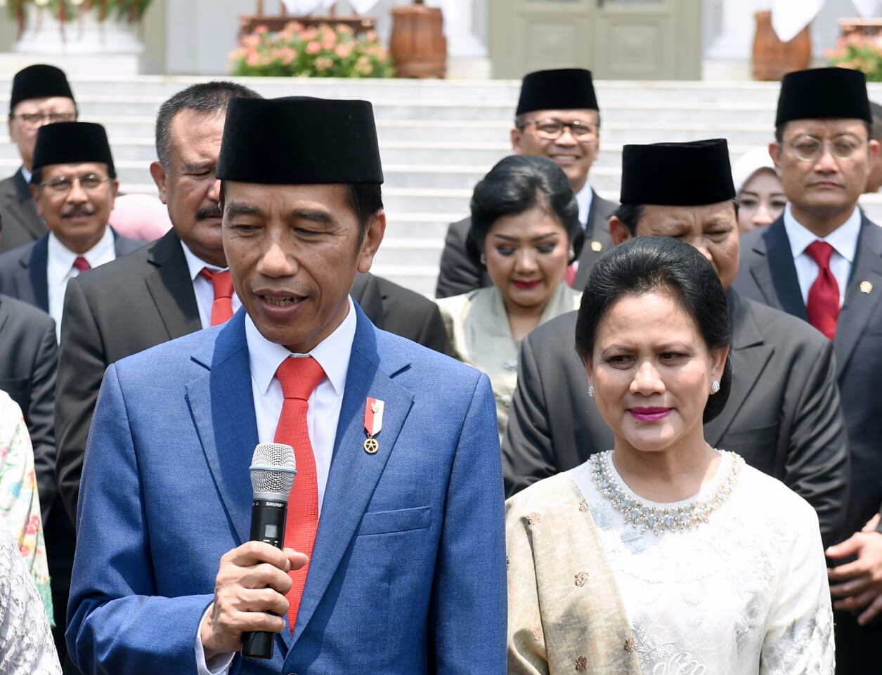 Presiden Joko Widodo Umumkan Nama-Nama Menteri Kabinet Indonesia Maju
