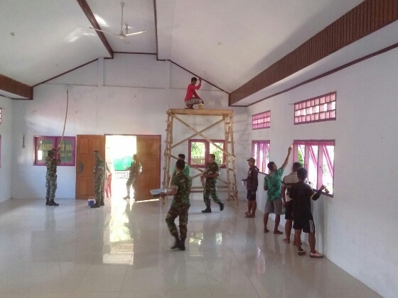 Kodim 1312/Talaud Laksanakan Kegiatan Pembinaan Teritorial Terpadu di Wilayah Koramil 1312-03/Beo