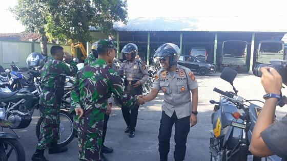 Dandim dan Kapolres Karangasem Pimpin Patroli Gabungan