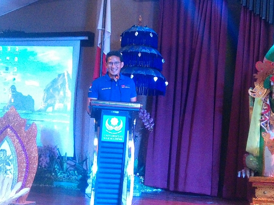 GMKI Gelar Seminar Nasional, Sandiaga Uno Ajak Mahasiswa Mencintai Produk dalam Negeri