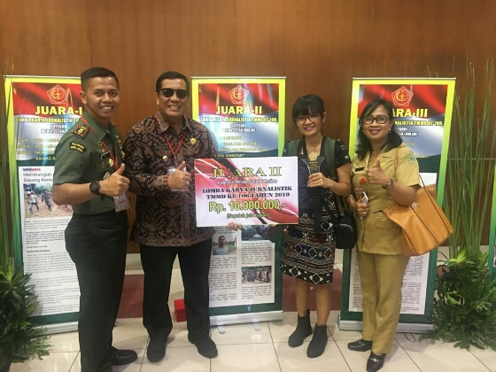 Liputan TMMD Ke 106 Kodim Tabanan Juara II Lomba Karya Jurnalistik Kategori Media Cetak-Online