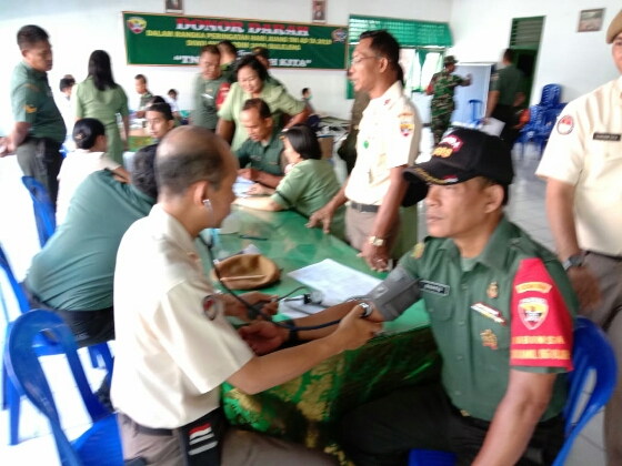 Peduli Kesehatan Masyarakat, Kodim 1609/Buleleng Gelar Baksos Donor Darah