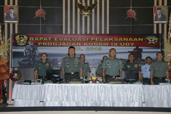 Projagar Kodam IX/Udayana Tahun 2019 Tercapai Sesuai Target Berdasarkan Sisforen