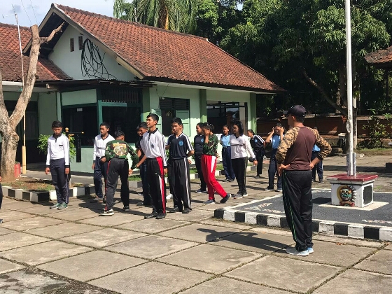 Kodim Gianyar Gelar Latihan Kepramukaan Bagi Anggota Saka Wira Kartika