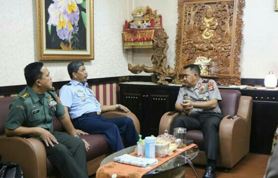 Wakapolda Bali Terima Kunjungan Rombongan Studi Kelayakan Kerjasama Akademik Dalam Negeri
