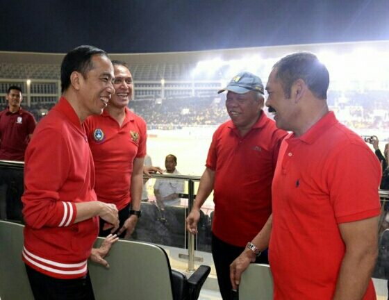 Resmikan Renovasi Stadion Manahan, Presiden Berharap Siap Gelar Piala Dunia FIFA U20