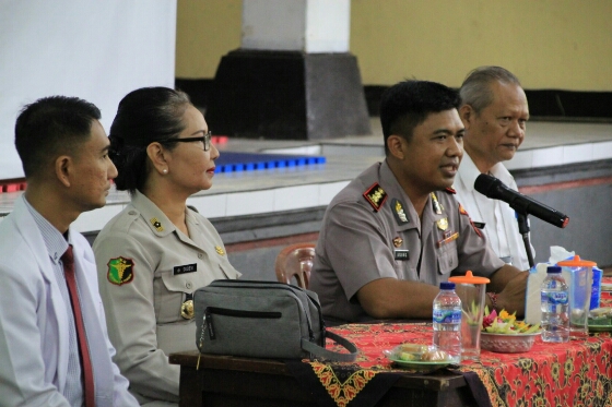 Kapolres Bangli Buka Sosialisasi Mengenal dan Mencegah Wabah Virus Corona