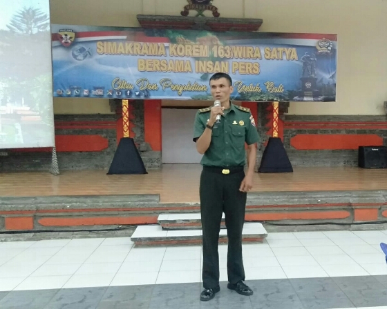 Kapenrem 163/Wira Satya Apresiasi Peran Media Publikasikan Kegiatan TNI