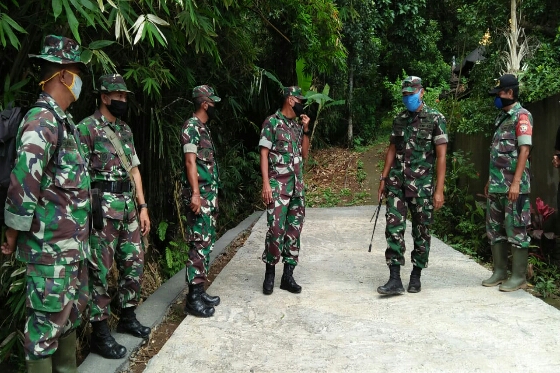 Tinjau TMMD ke 107 Kodim Buleleng, Danrem Apresiasi Kerja Satgas