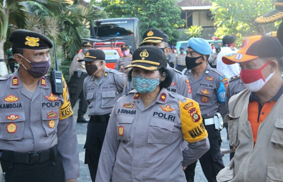 Siaga Bencana, Polres Klungkung Laksanakan Apel