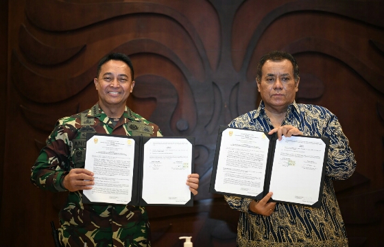 Kastaf TNI AD dan Rektor UI Bikin MoU dalam Program Pasca Sarjana dan Pelibatan Mahasiswa UI dalam TMMD