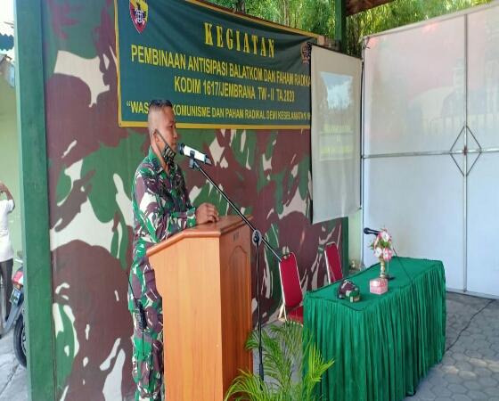 Cegah Paham Radikal Kiri, Kodim Jembrana Gelar Sosialisasi Balatkom