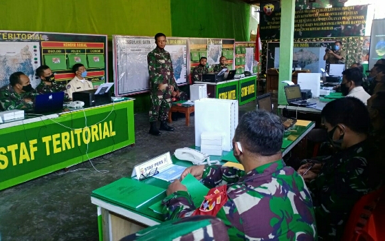 Tingkatkan Kemampuan Operasi Bantuan Gulbencal, Kodim Tabanan Latihan Posko 1