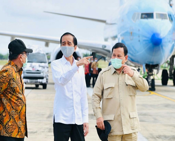 Tiba di Palangkaraya, Presiden Gunakan Heli Merah Putih Menuju Kapuas