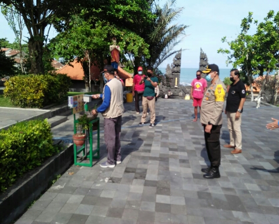 Waka Polres Tabanan Hadiri Simulasi Kesiapan DTW Tanah Lot Menuju New Normal