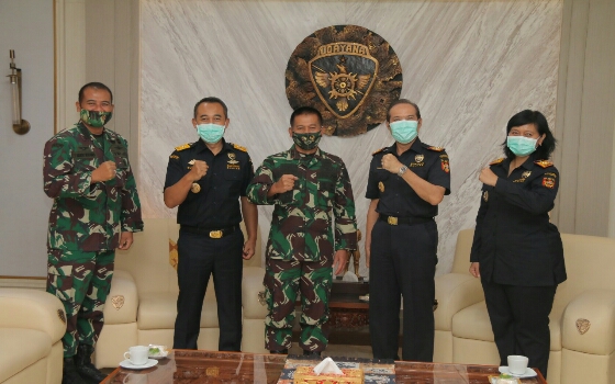 Tingkatkan kerjasama, DJBC Wilayah Bali-Nusra Silaturahmi ke Kodam IX/Udayana