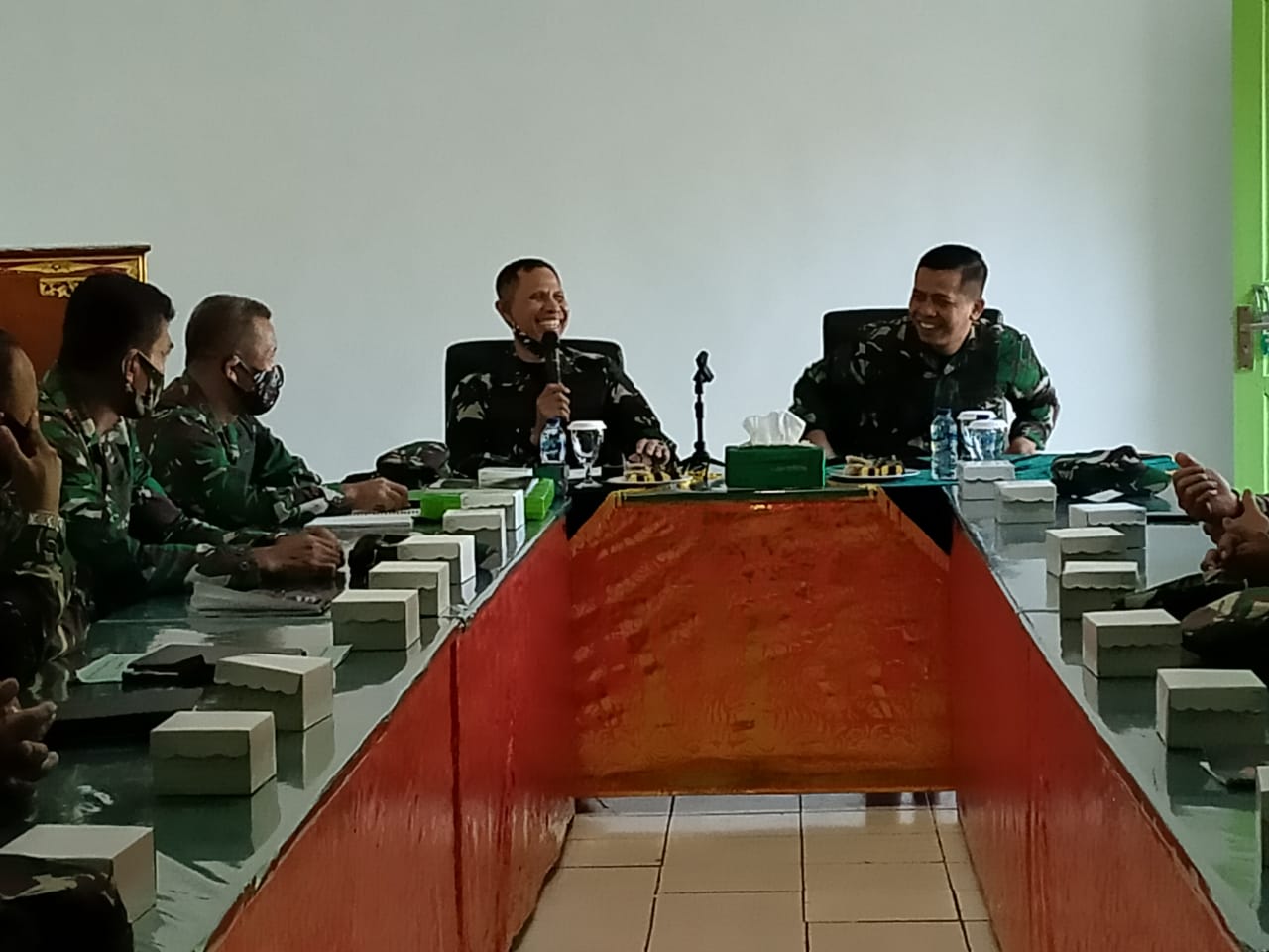 Tim Pusterad Kunjungi Kodim Tabanan, Apresiasi Keberhasilan Program Bakti TNI