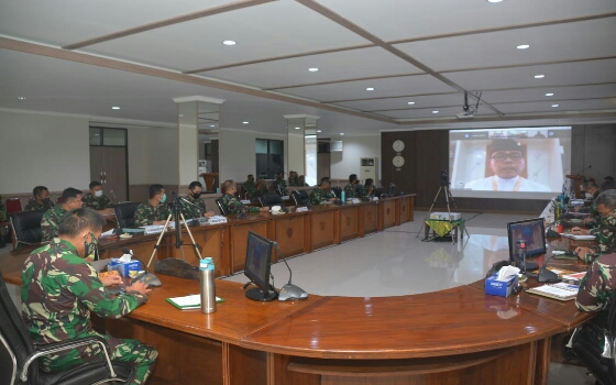 Optimalisasikan Pendisiplinan Protokol Kesehatan, Kodam Gelar Webinar bersama Gugus Tugas se Bali-Nusra