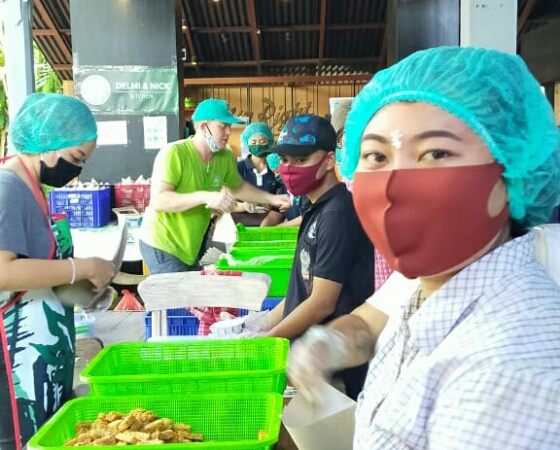 Komponen Kemanusiaan Bantu Dapur SOS Rumah Sanur