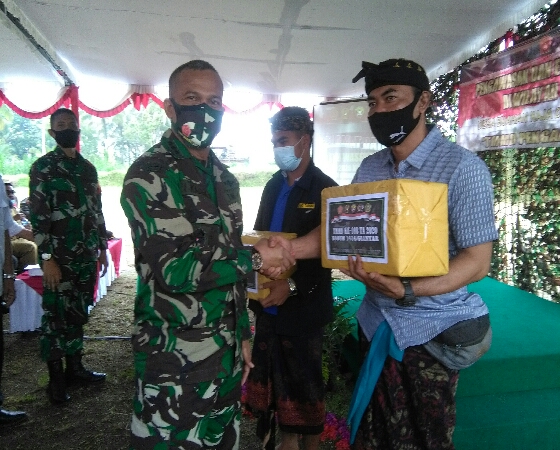 Paban V Bakti TNI AD Kolonel Inf I Kadek Subawa Kunjungi TMMD ke 108 Kodim Gianyar