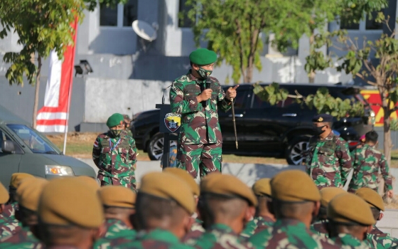 Pangkoops Pamtas RI-RDTL Terima Kedatangan Satgaspur Yonarmed 3/NP serta Satgas Intel dan Satgas Bant Ops