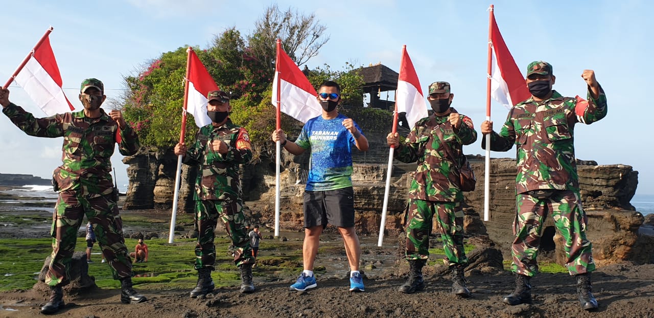 Adaptasi Kebiasaan Baru, Dandim Tabanan “Lari Gembira” Bersama Komunitas Lari