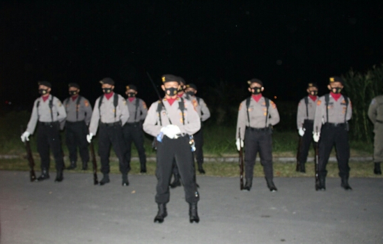 Kapolres Klungkung Hadiri Upacara Malam Renungan Suci Di TMP Semara Loka
