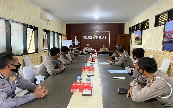 Kapolres Klungkung Terima Tim Monev Korlantas Polri Terkait Diseminasi Guru