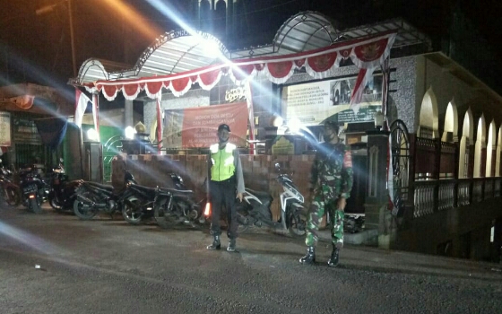 Polsek Kintamani Lakukan Pengamanan Peringatan Tahun Baru 1442 Hijriyah di Masjid Al-Muhajirin