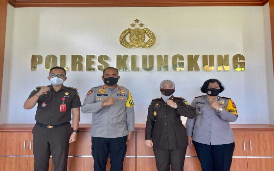 Perkuat Sinergitas, Kajari Klungkung Silaturahmi Ke Polres Klungkung
