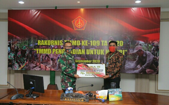 Kasdam IX/Udayana Ikuti Rakornis TMMD ke-109 TA. 2020 Secara Virtual