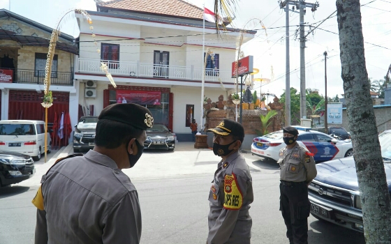 Polres Bangli Amankan Kunjungan Ketua DPD Partai PDIP Bali di DPC PDIP Bangli