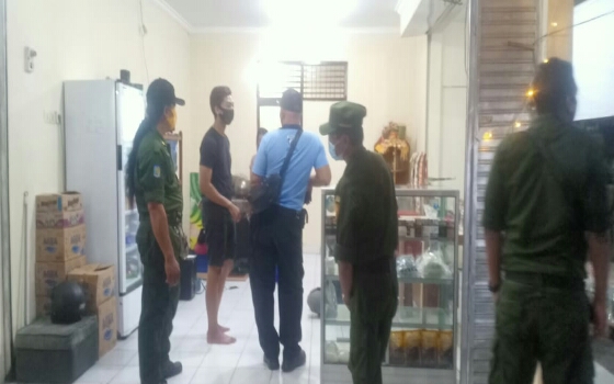 Desa Dangin Puri Kangin Rutin Laksanakan Patroli Prokes