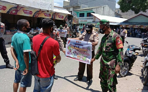 TNI-Polri di Reo Beri Sanksi Ke Warga Yang Tak Patuh Protokol Kesehatan