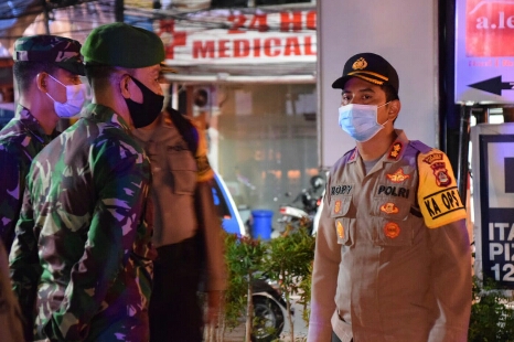 Kapolres Badung Turun langsung Pimpin Ops Penegakan Disiplin Prokes