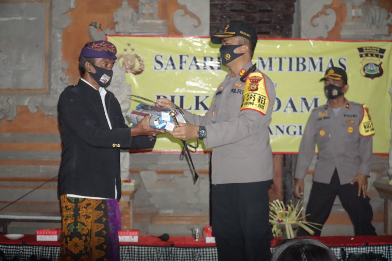 Safari Kamtibmas Kapolres Bangli Titip Situasi Aman