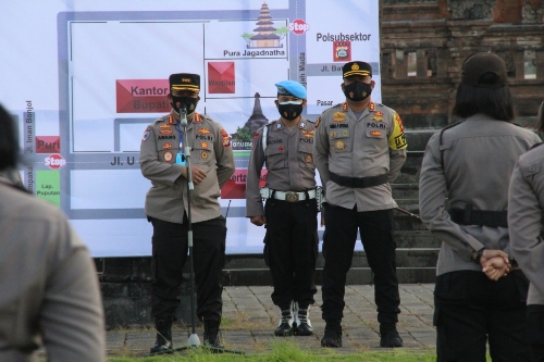 Polres Klungkung Gelar Apel Gabungan Pengamanan Demo