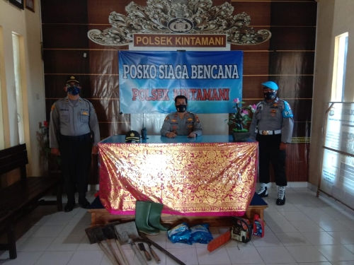 Antisipasi Cuaca Ekstrim, Polsek Kintamani Siapkan Posko Siaga Bencana Alam