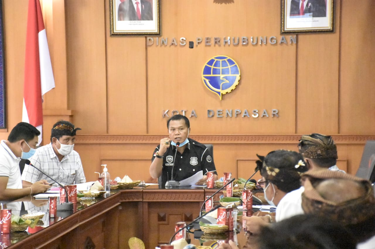 Jelang Natal dan Tahun Baru 2021, Dishub Denpasar Gelar Rapat Keamanan Prokes